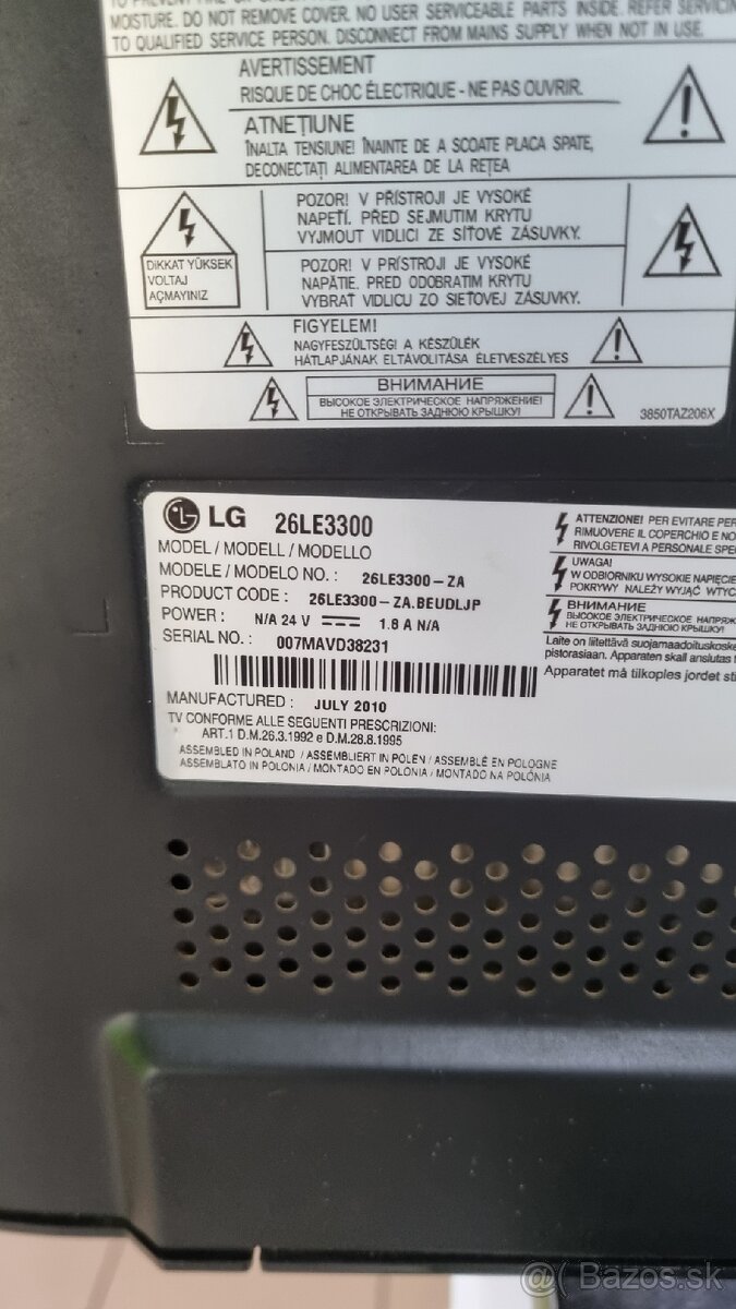 LED TV LG 26LE3300 26" 66cm - 4