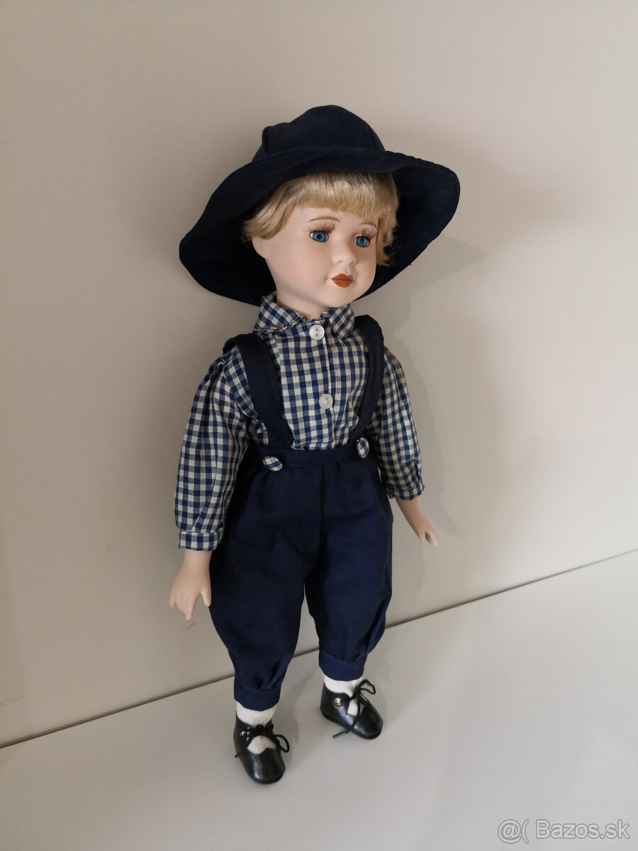 Stará porcelánová zberateľská bábika 42cm - 4