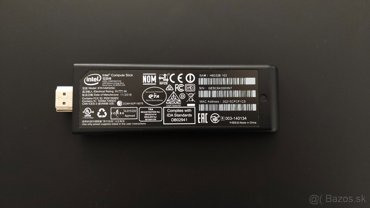 Mini počítač Intel Compute Stick - 4
