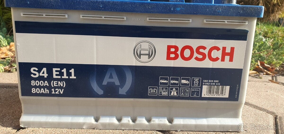 AGM, EFB akumulator autobateria BOSCH S4 E11, 80Ah, 12V - 4
