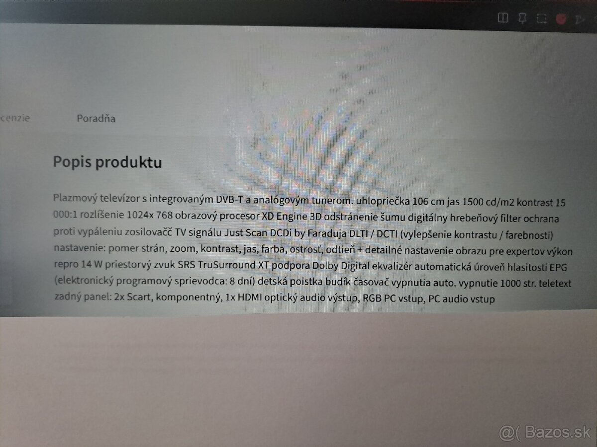 Predám Plazmový televízor LG - 4