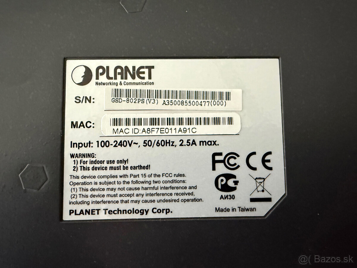 8-portový PoE switch PLANET GSD-802PS - 4