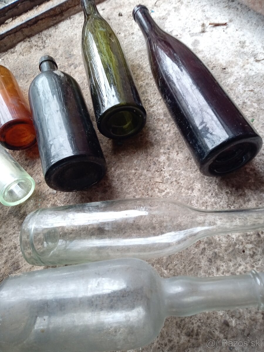 Staré fľaše na dekoráciu - 4