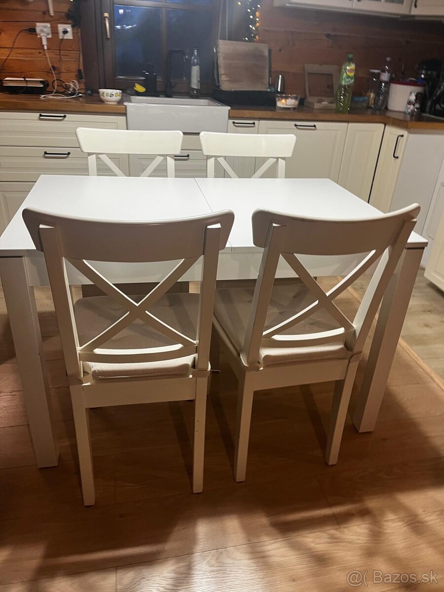 Ikea stôl + 4 stoličky - 4