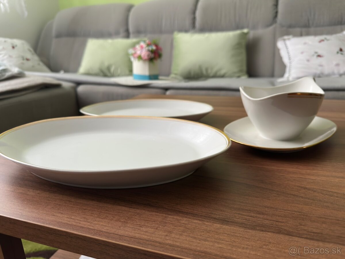 Sada omáčková misa a 2 taniere, TOP STAV - 4