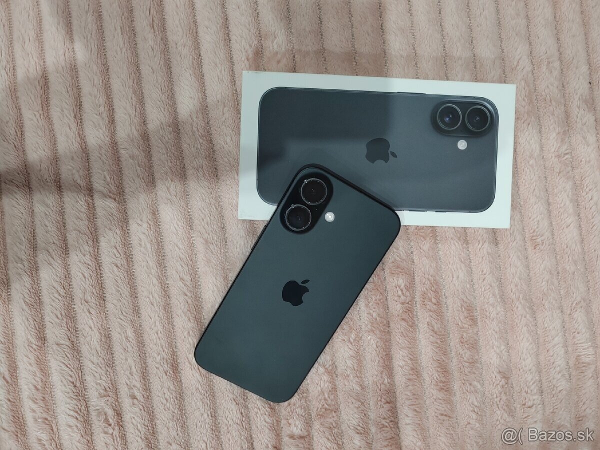 ✅ Predám IPhone 16 ešte v záruke, baterka 92%, 2025 - 4