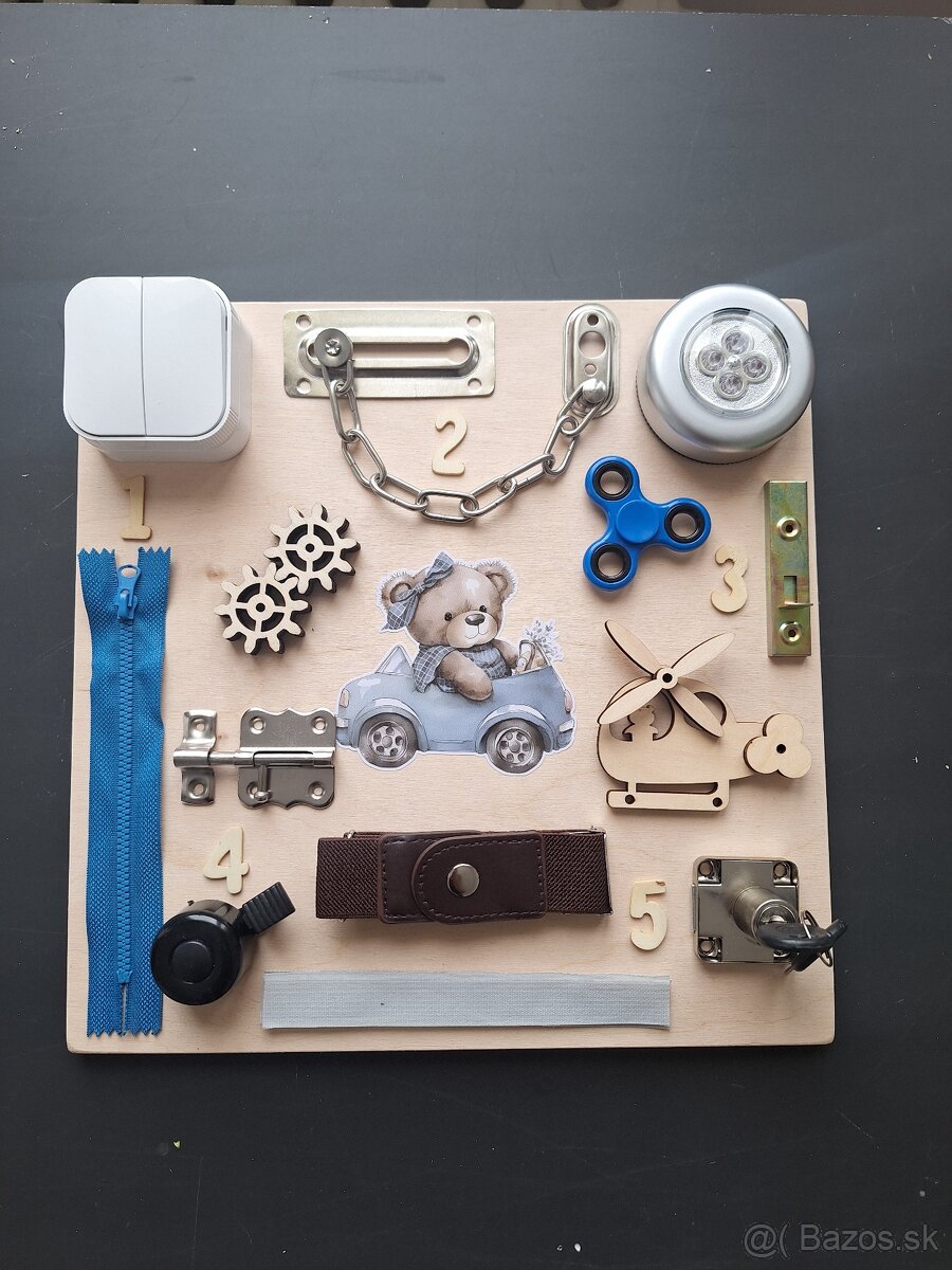 Activity mini board Macík v autíčku - 4