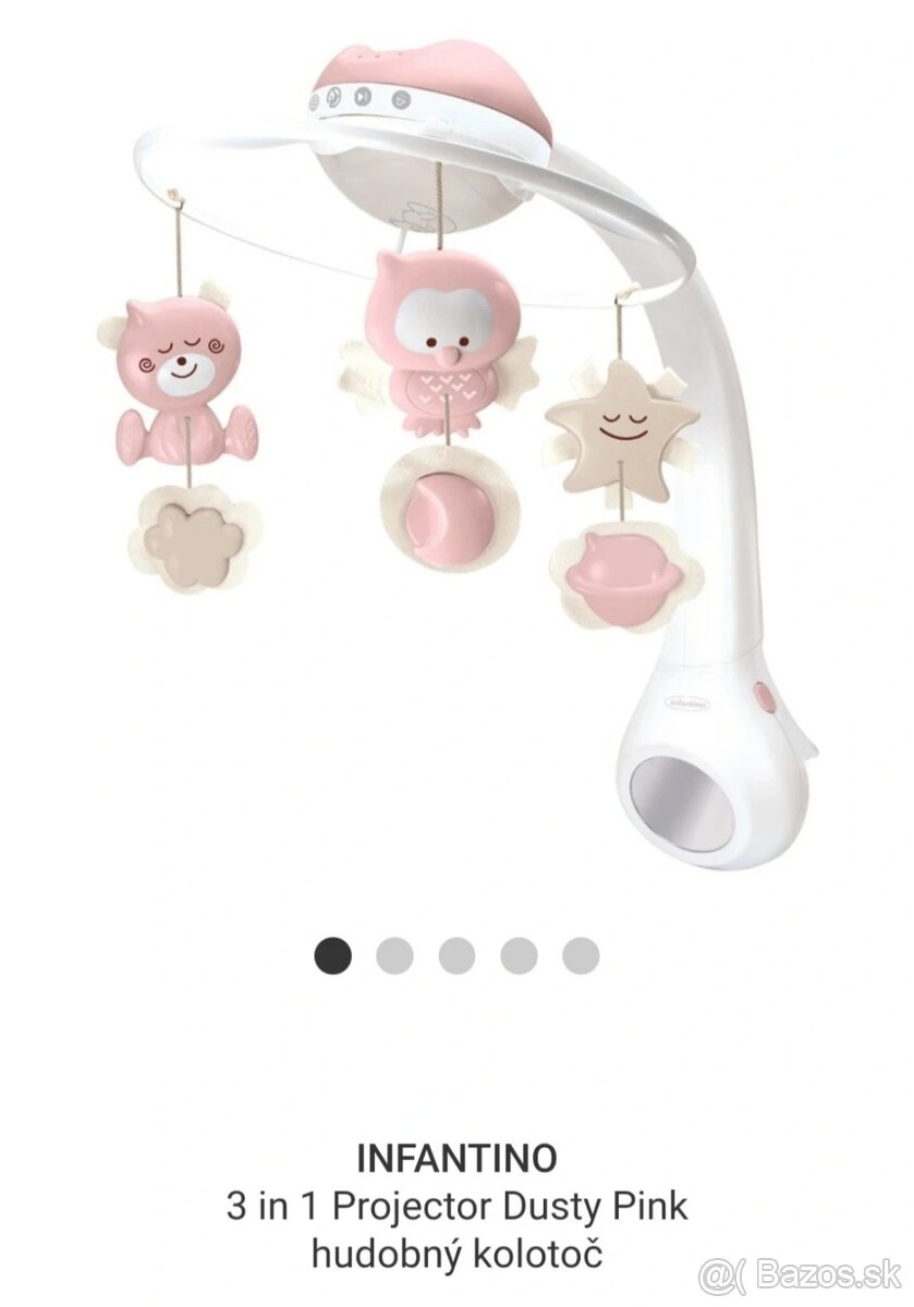 Detský kolotoč nad postieľku 3v1 - 4