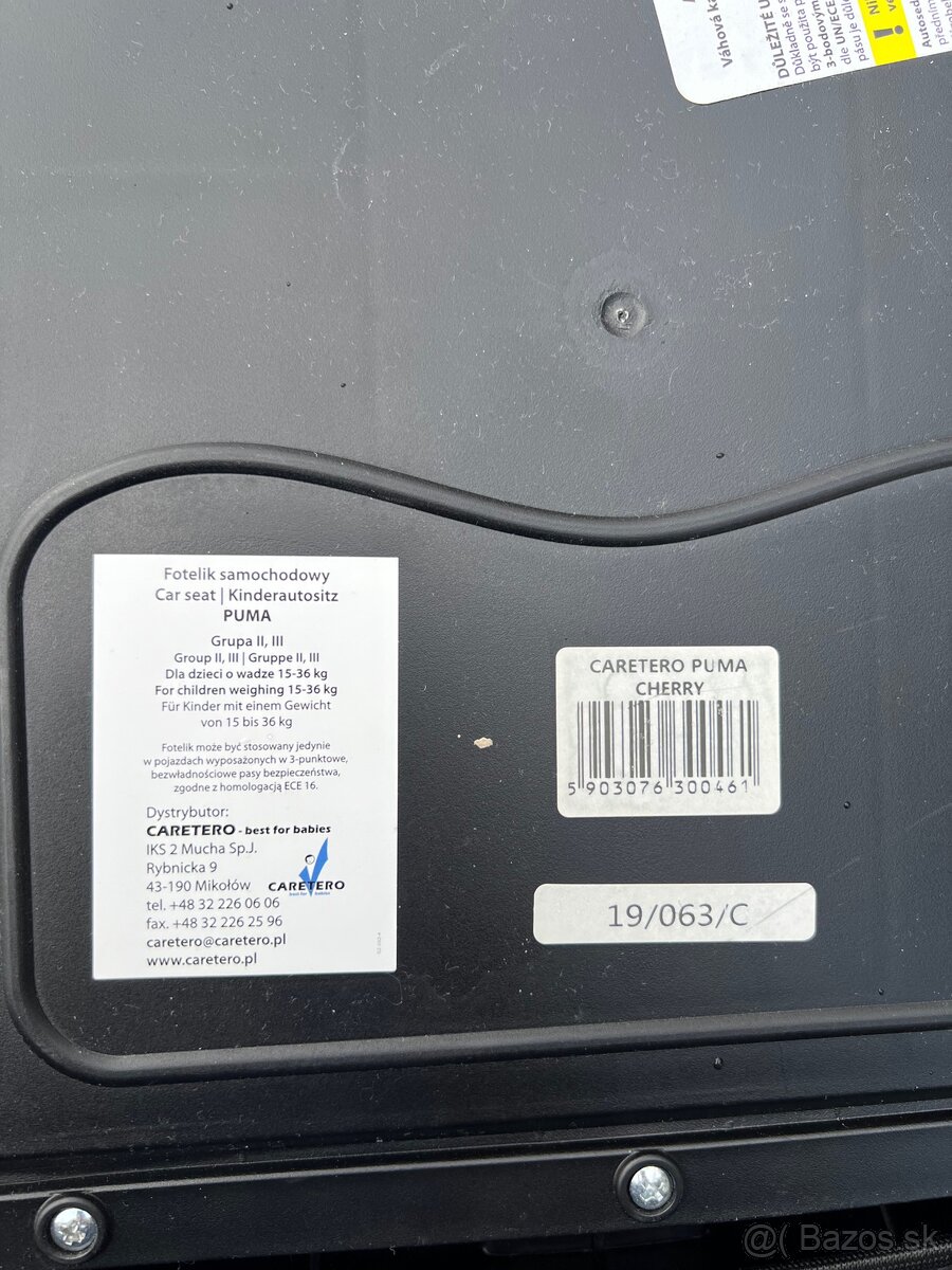 Autosedačka-podsedák CARETERO Isofix Puma - 4