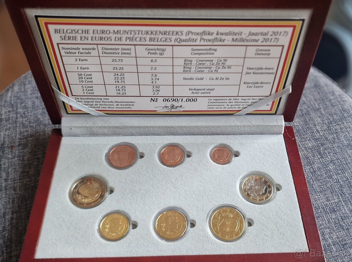 Belgicko 2017 - Oficiálna ročníková sada PROOF - 4