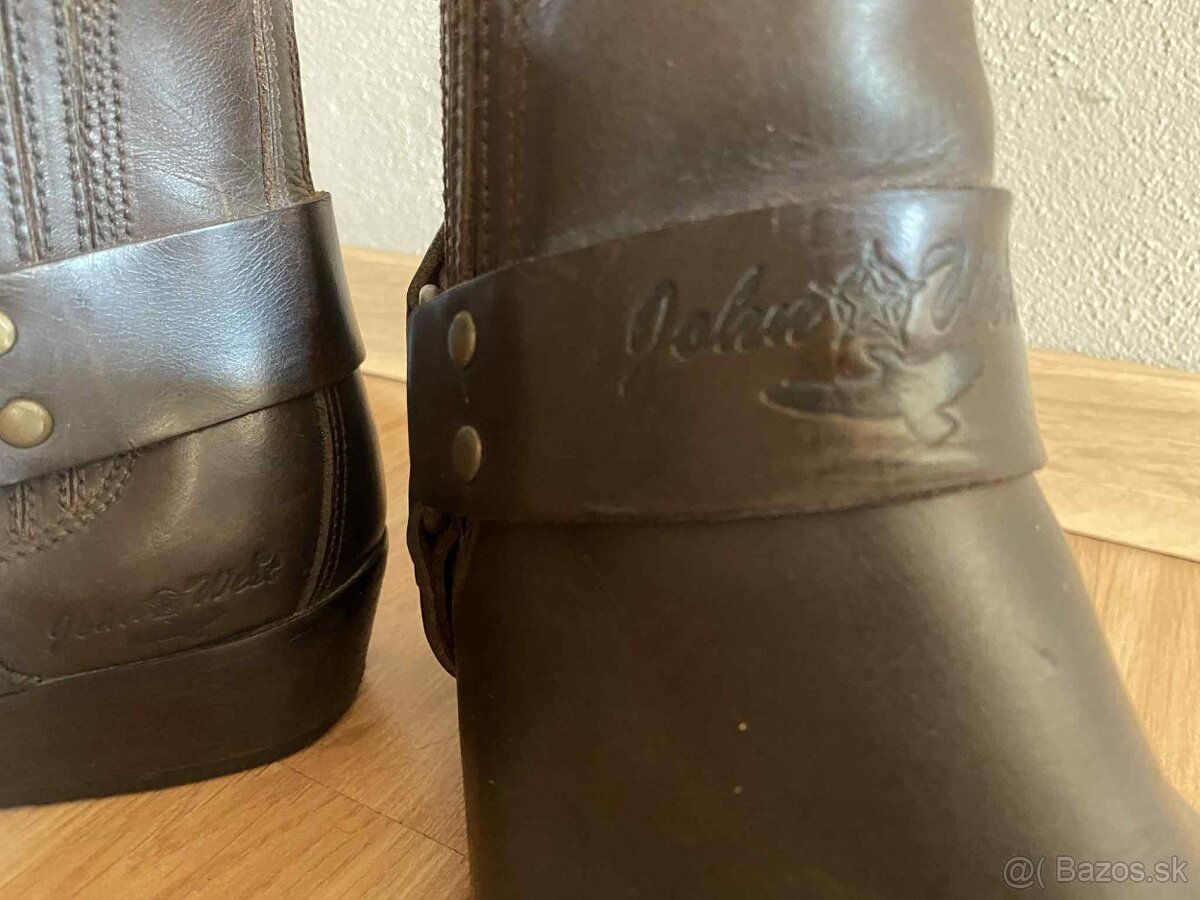 Kovbojské/motorkárske čižmy - 4
