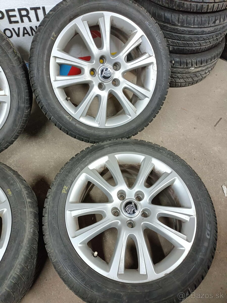 ❄️zimné 4ks alu disky orig. Škoda 5x112 R14 pneu 5mm - 4