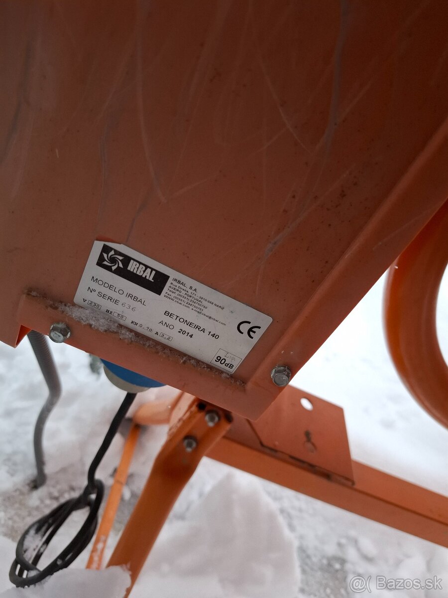 Predám miešačku BETONEIRA 140 V230 - 4