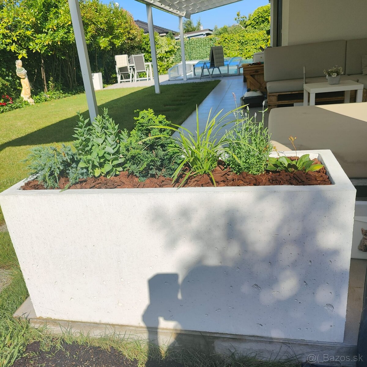 Betónový kvetináč - 4