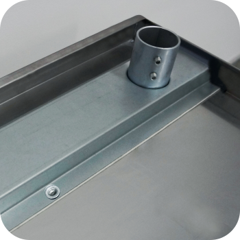 Pracovní nerezový stôl 120/60cm - 4