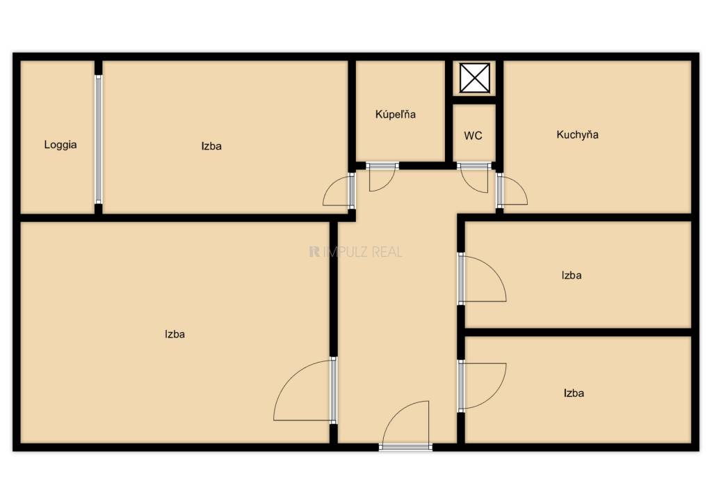 4-izbový byt s loggiou, Košice Ťahanovce – výhľad na mesto - 4