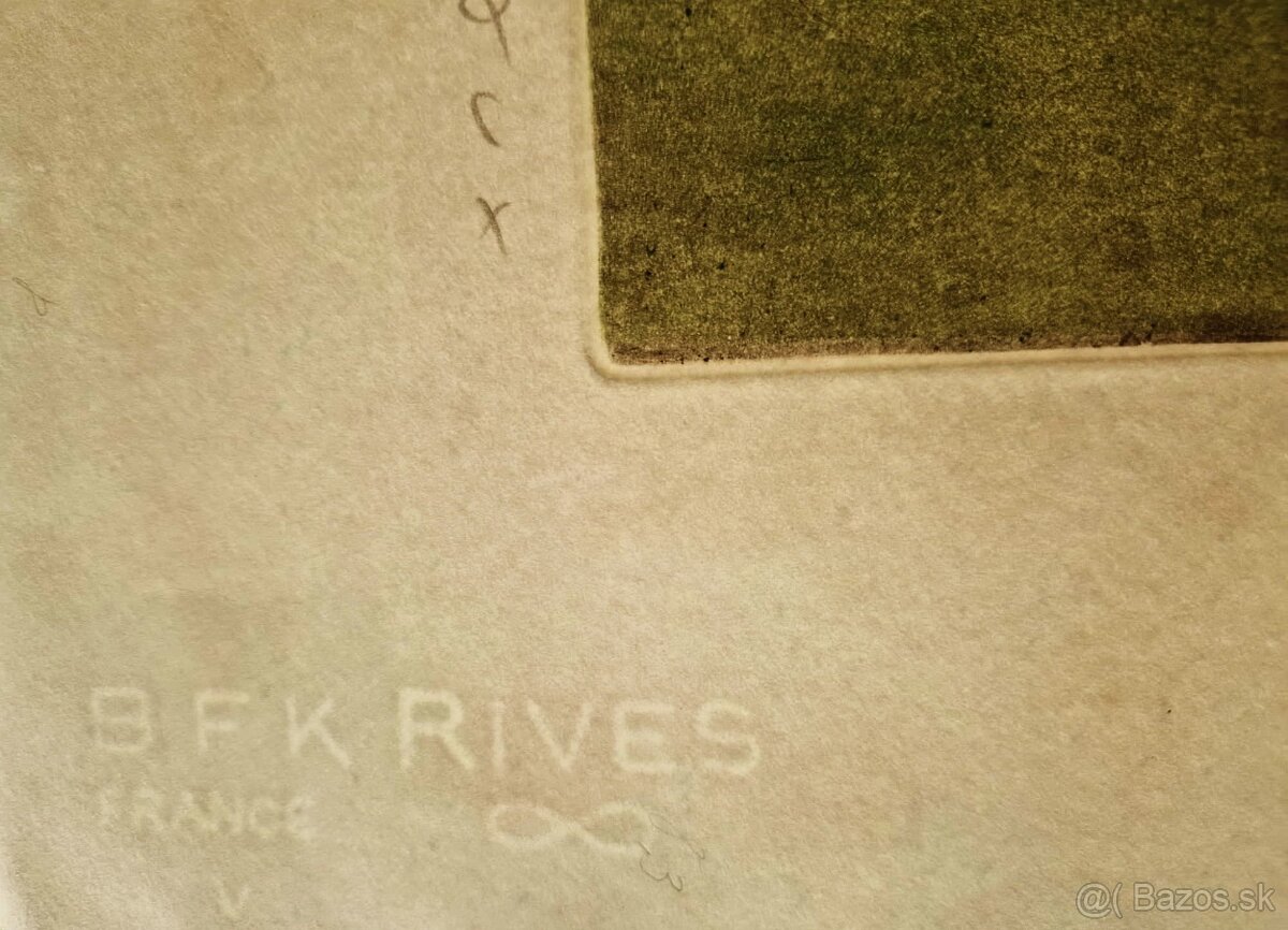 BERNARD QUESNIAUX - Amamcs (Lept,podpis) / Abstraktny figur. - 4