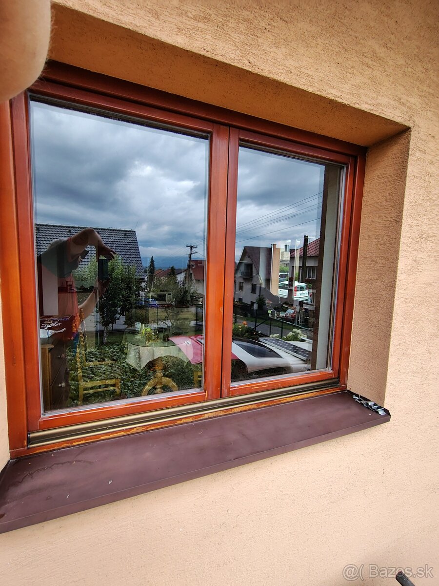 Ponúkam hliníkovú kapotáž na drevené eurookná - 4