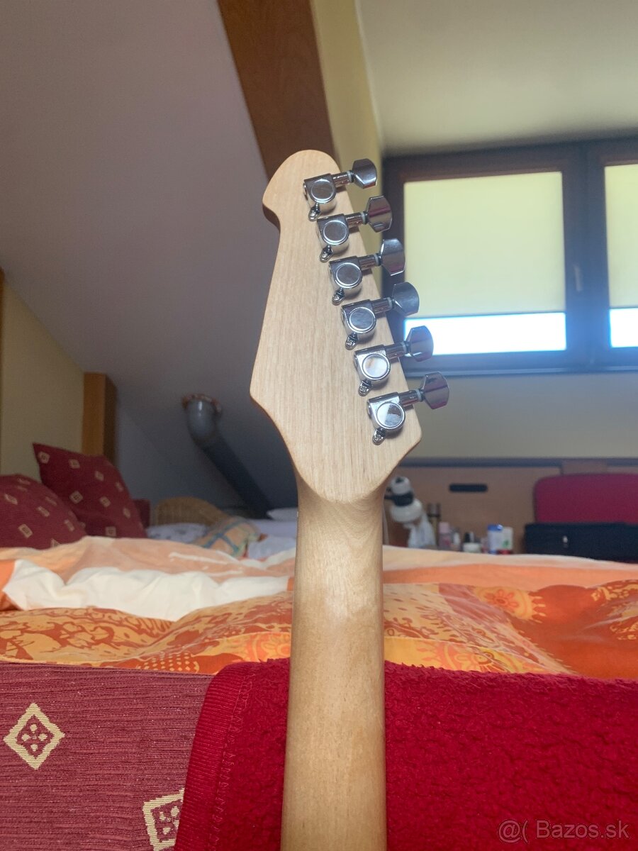Elektrická Gitara stratocaster pasadena biela - 4