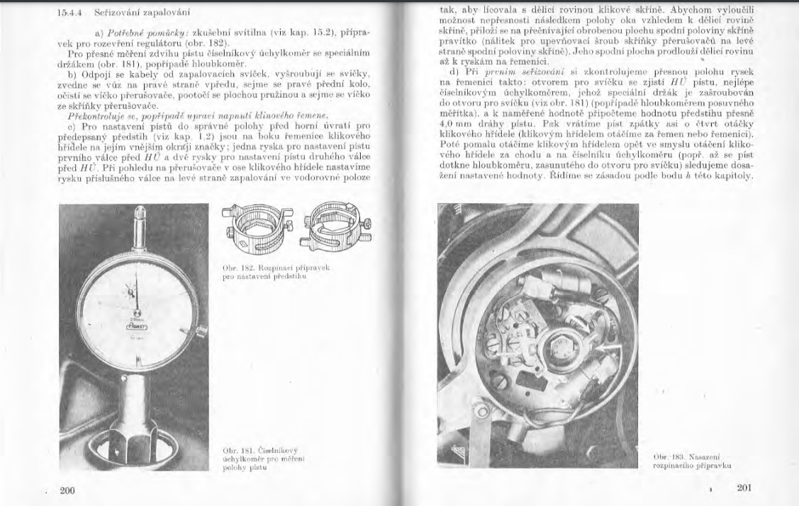 Seřízení předstihu TRABANT 601 - 4