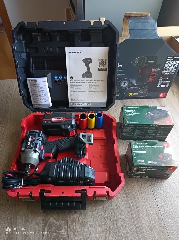 Aku rázový uťahovák PARKSIDE PERFORM20 V PPDSSA - max 600 Nm - 4