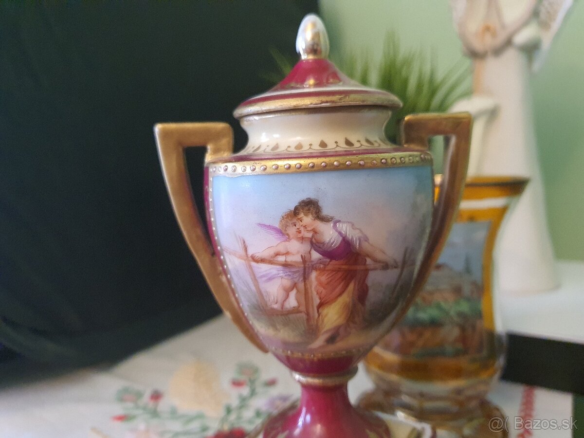 Starožitná porcelánová amfora Alt Wien - 4