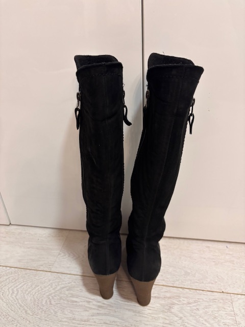 Kožené čižmy na platforme TOP STAV - VEL. 36 - 4