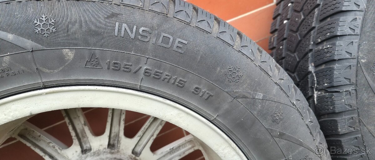 Original vw kolesa R15,5×100 - 4