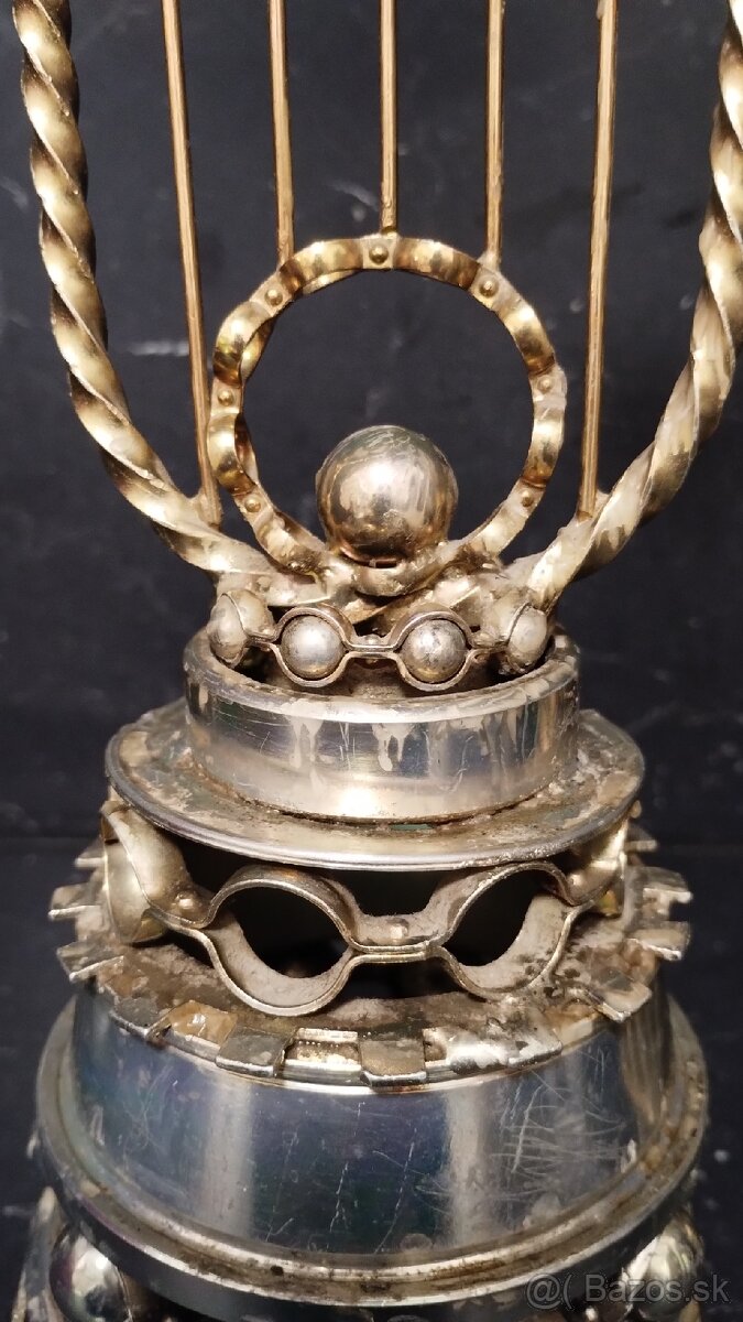Staré kovové svietniky - 4