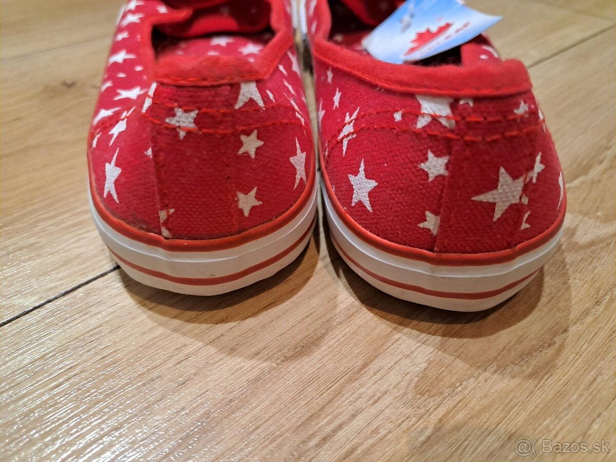 Balerínky červené veľkosť 38 - 4