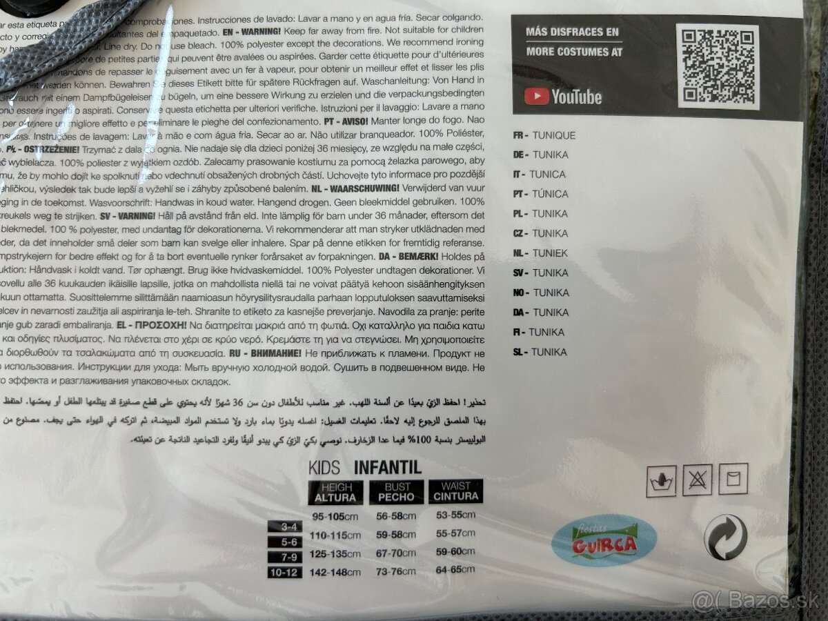 Detský historický kostým Riman vel.10-12r. - 4