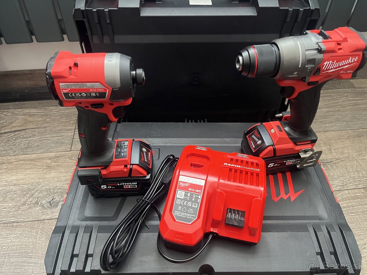MILWAUKEE M18FPP2A3-502X vŕtačka s príklepom,rázový uťahovák - 4