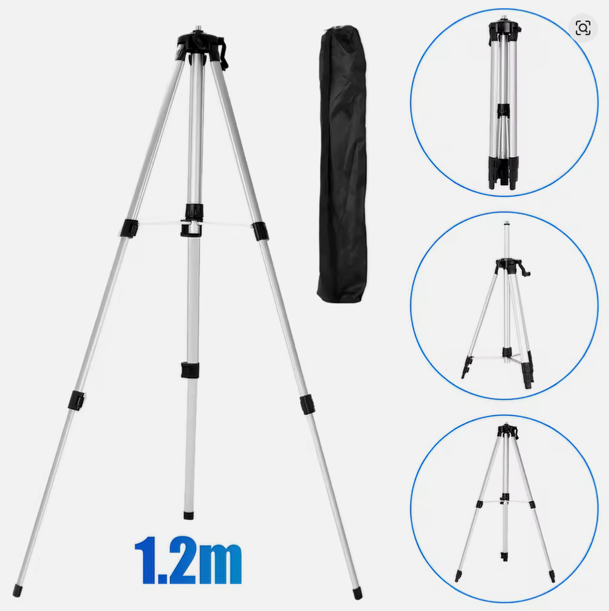 16-líniový samonivelačný laser 360° so zeleným lúčom a 2 bat - 4