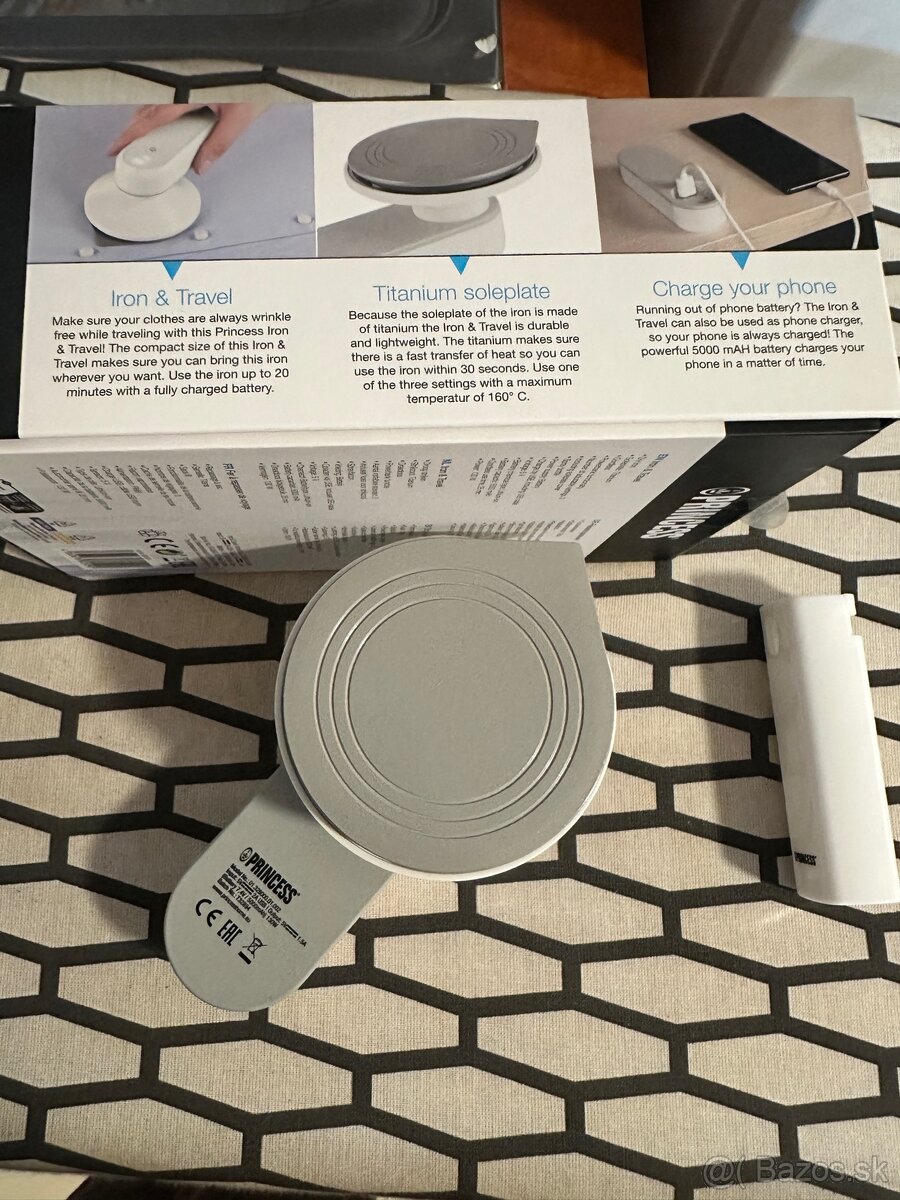 Cestovná žehlička bezkáblová Princess - 4