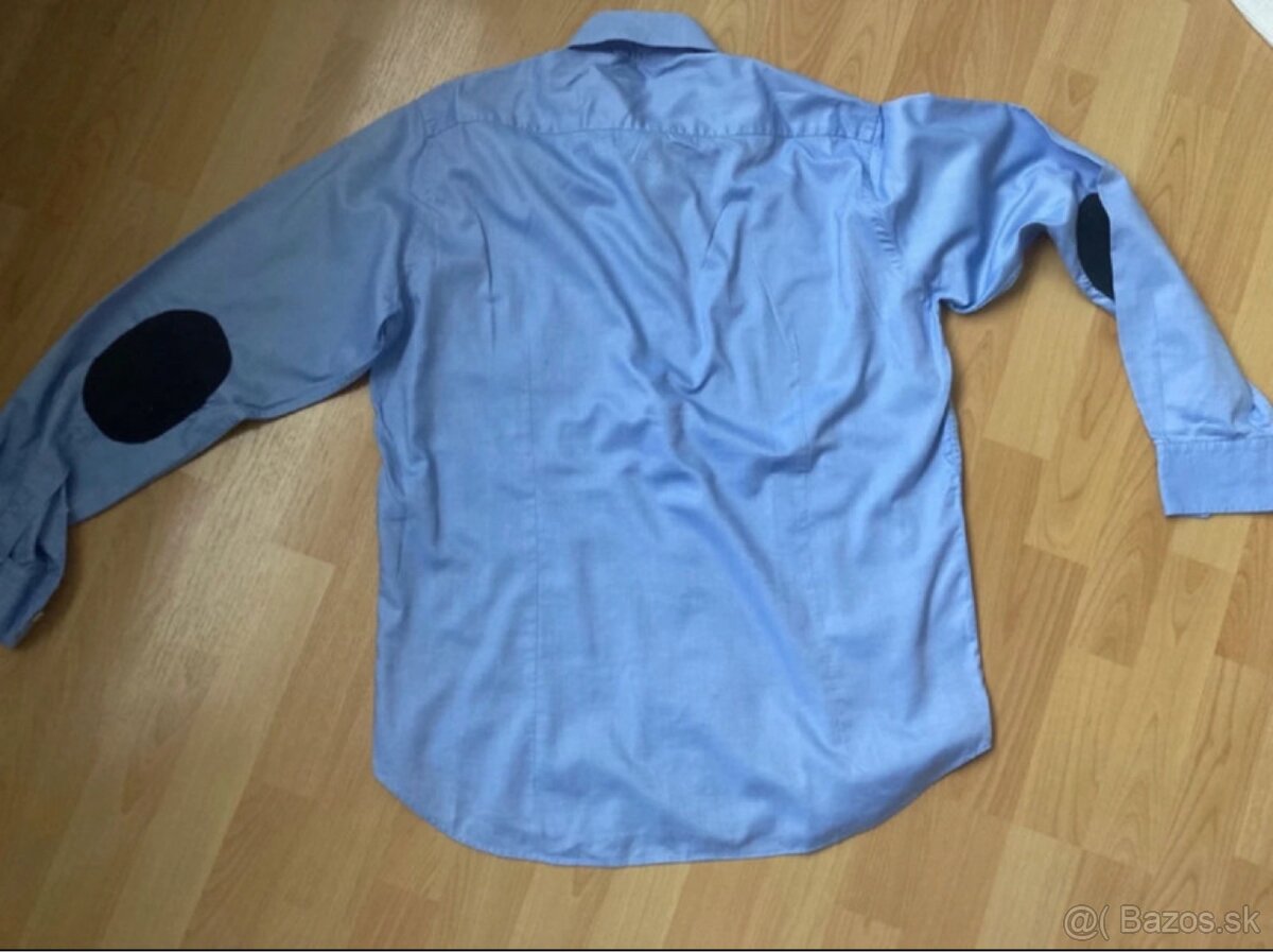 Modrá pánska košeľa - 4