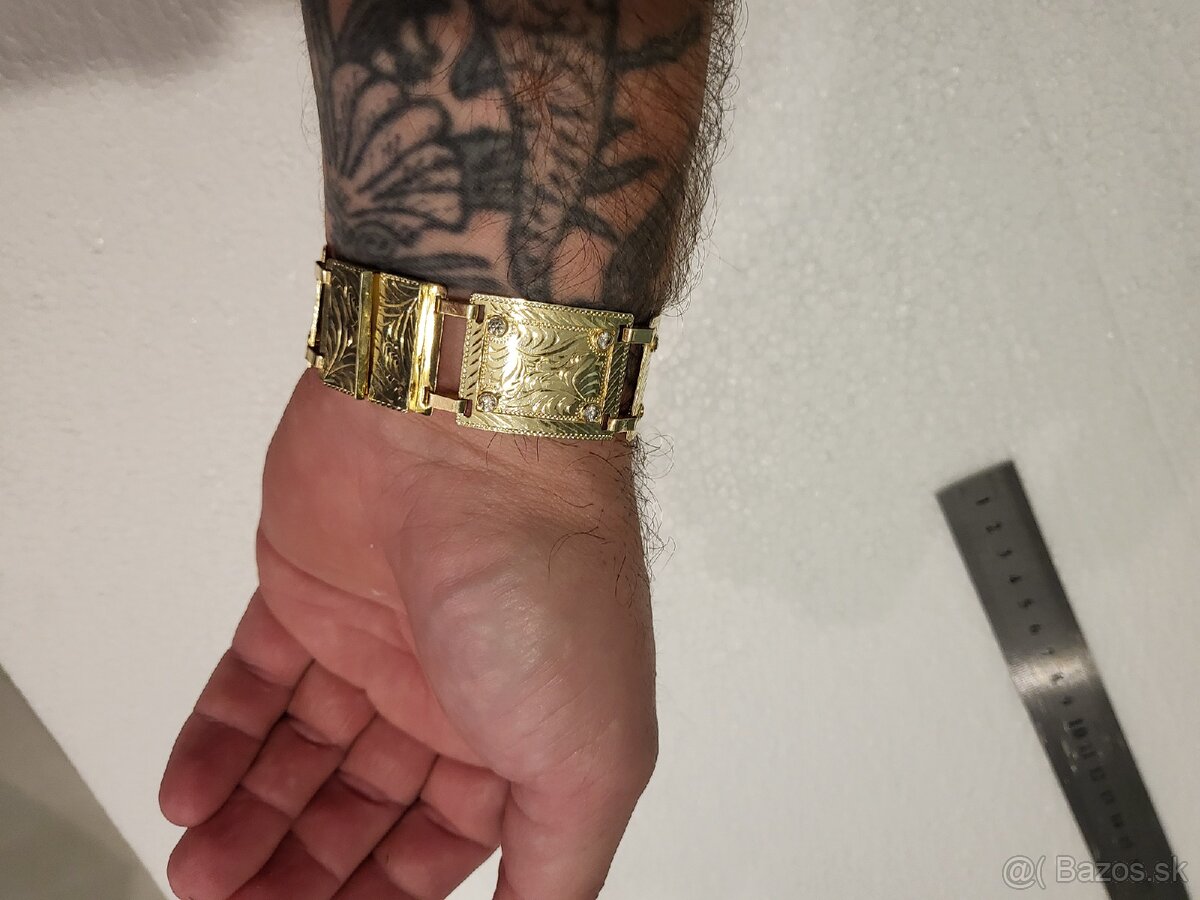 Pánsky zlatý náramok 585/31g. - 4