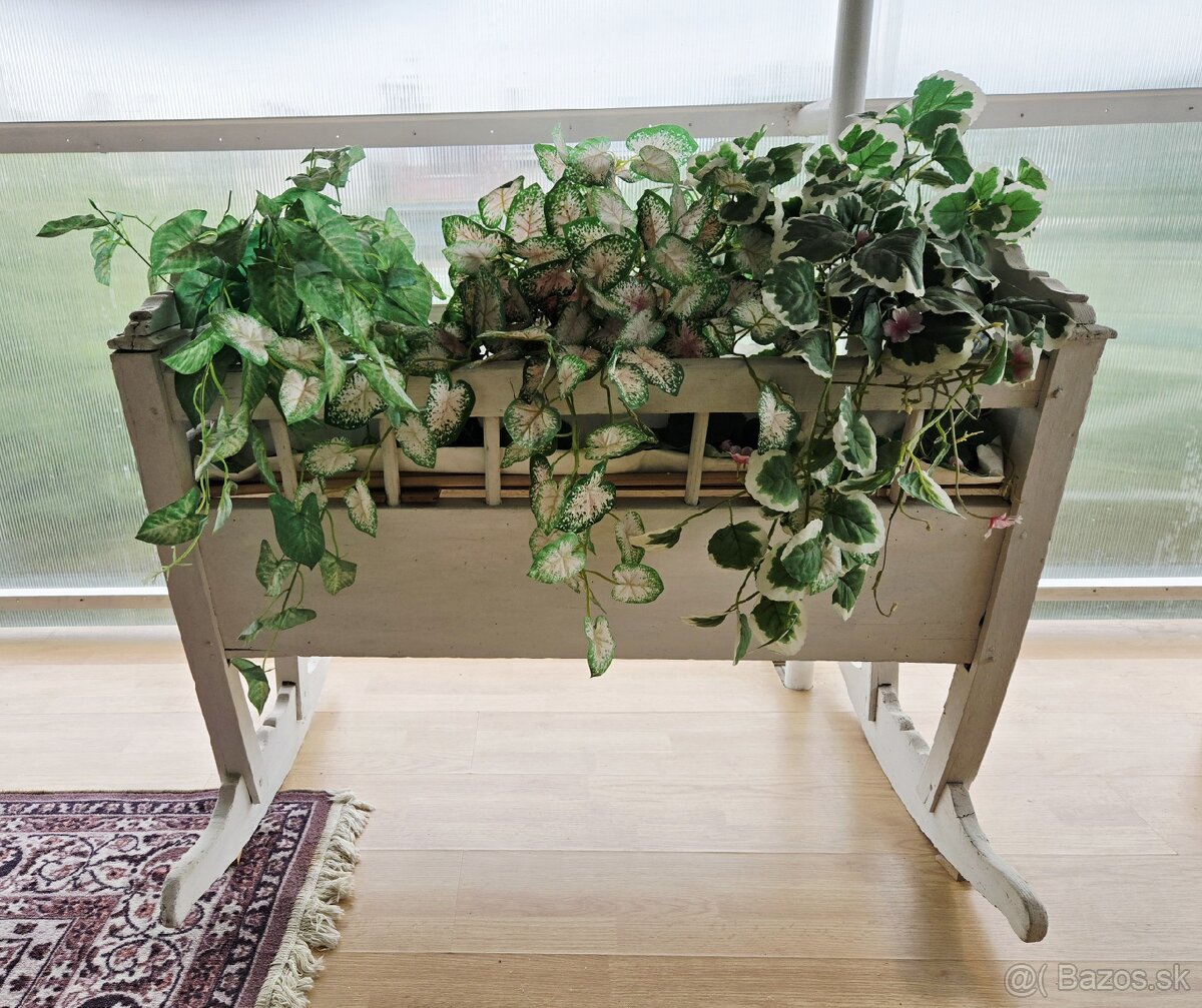 predám starú drevenú kolísku, retro - 4