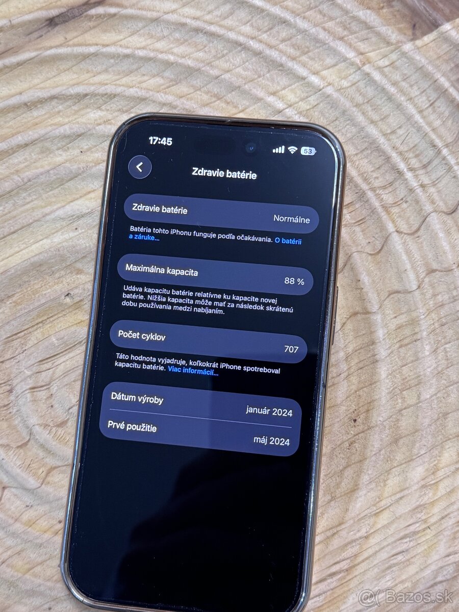 Predám Iphone 15 Pro 256GB DPH - 4