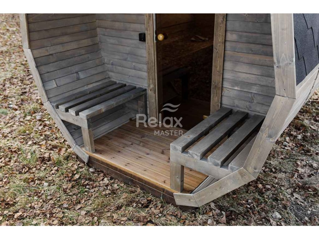 Finská sudová sauna 3m Premium - 4