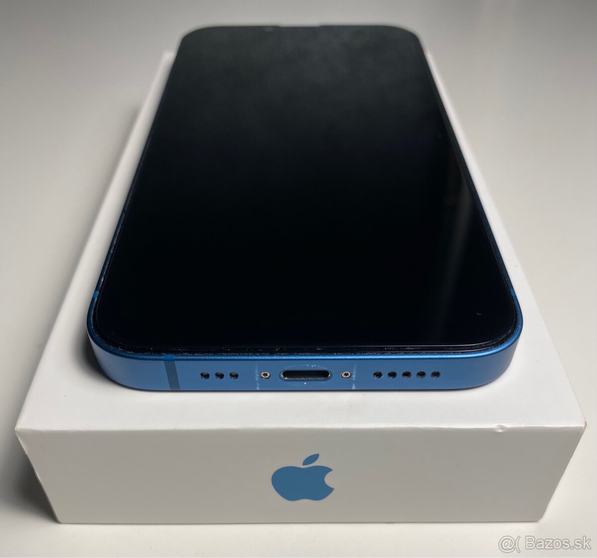 iPhone 13 modrý, TOP stav s komplet balením - 4