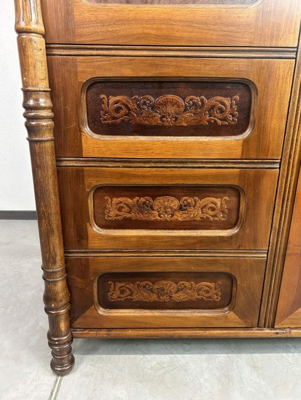 Dvojdverová šatníková skriňa so zrkadlom J&J - 4