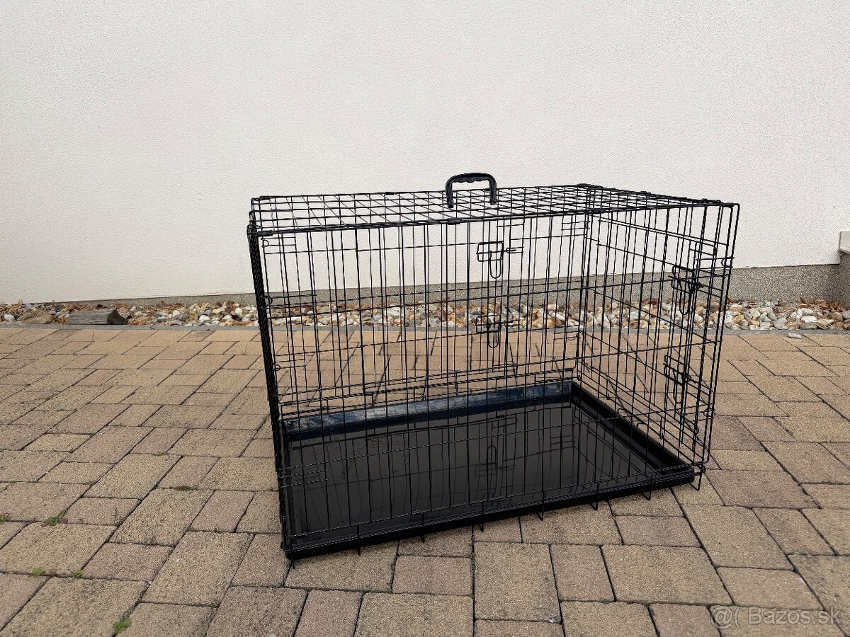 Klietka pre psa D 92 x H 58 x V 56, skladacia - 4