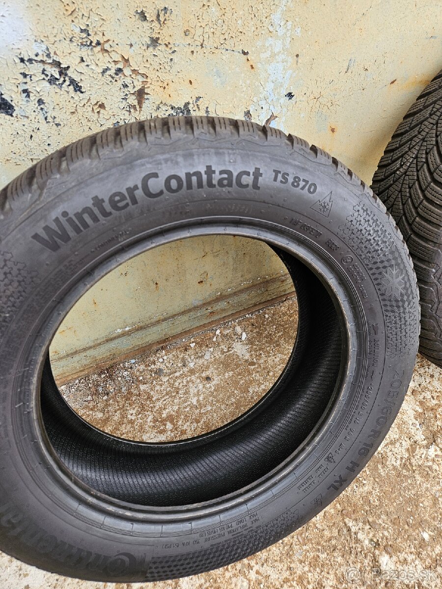 Continental TS870 205/60 R16 XL TOP stav aj DOT - 4