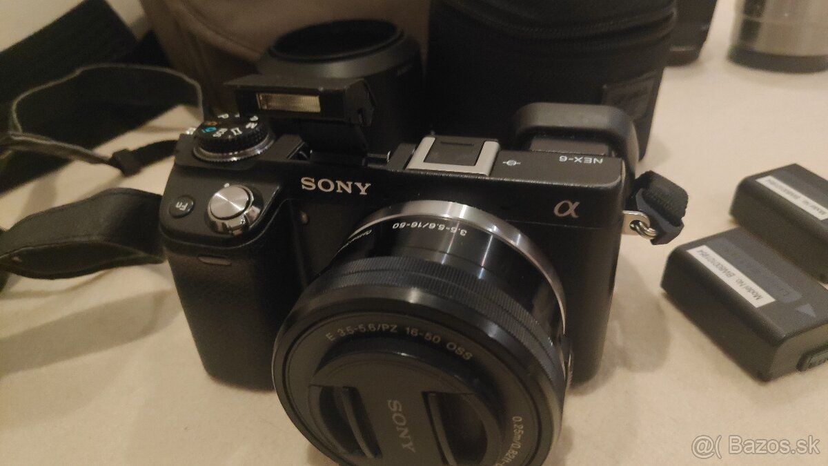 SONY NEX-6 + 3 objektívy a príslušenstvo - 4