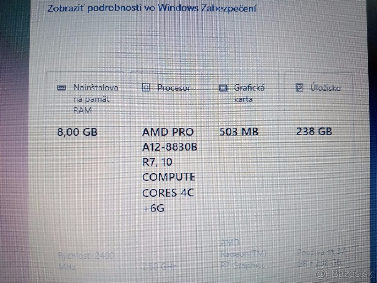Lenovo Thinkpad A475 , Windows 10 , AMD PRO A12 , 8gb ram - 4