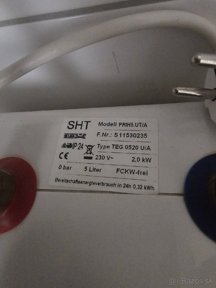 Umývadlo s batériou a s prietokovym ohrievačom - 4