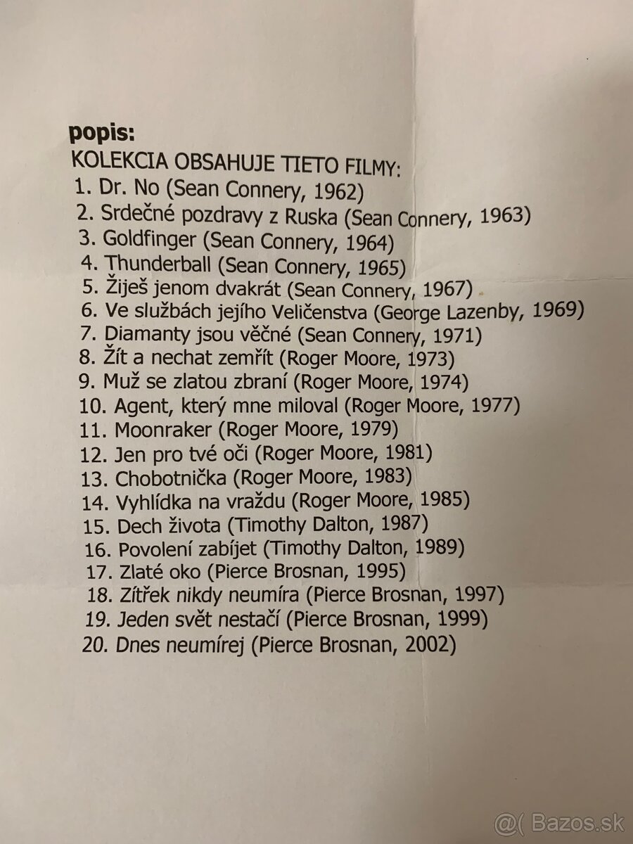 DVD James Bond 007 - 4