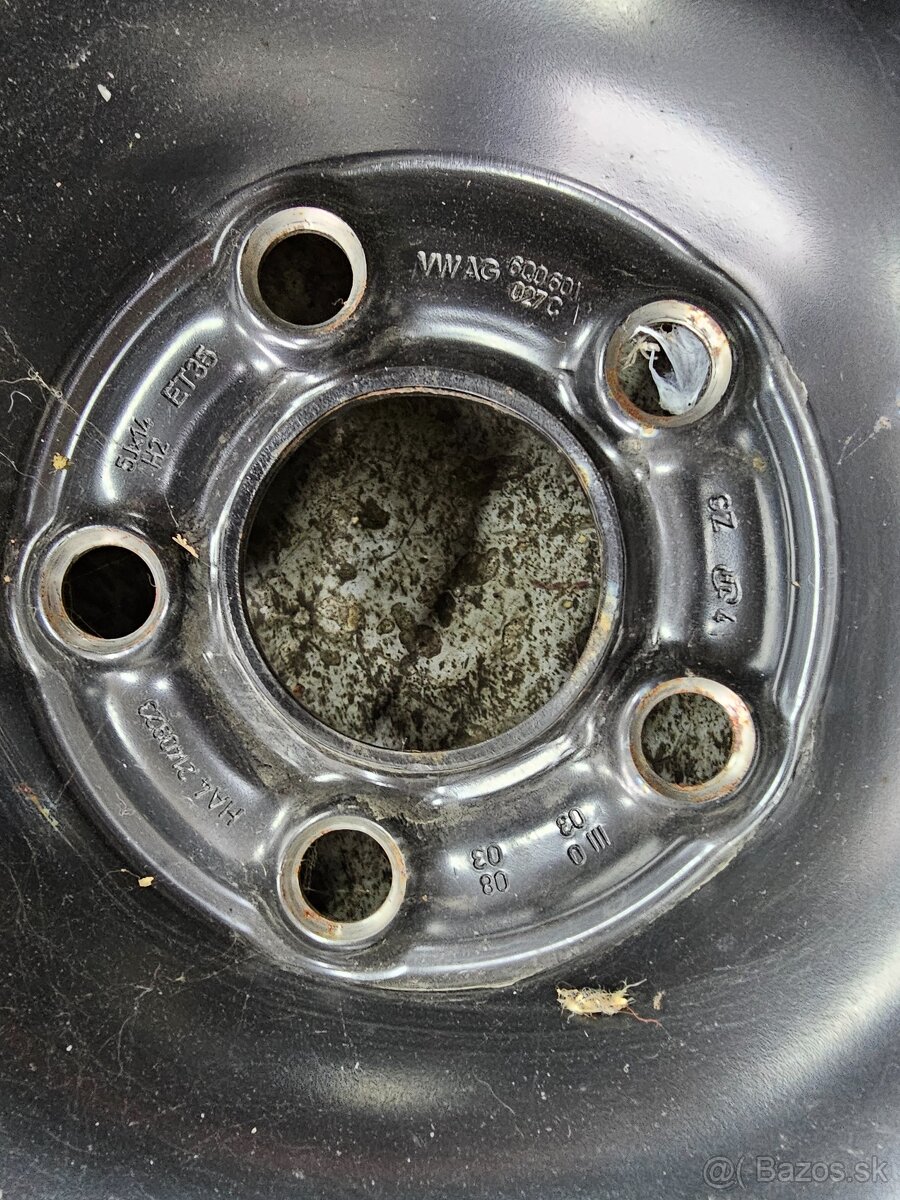 Dojazdová sada R14 5x100 57.1mm - 4