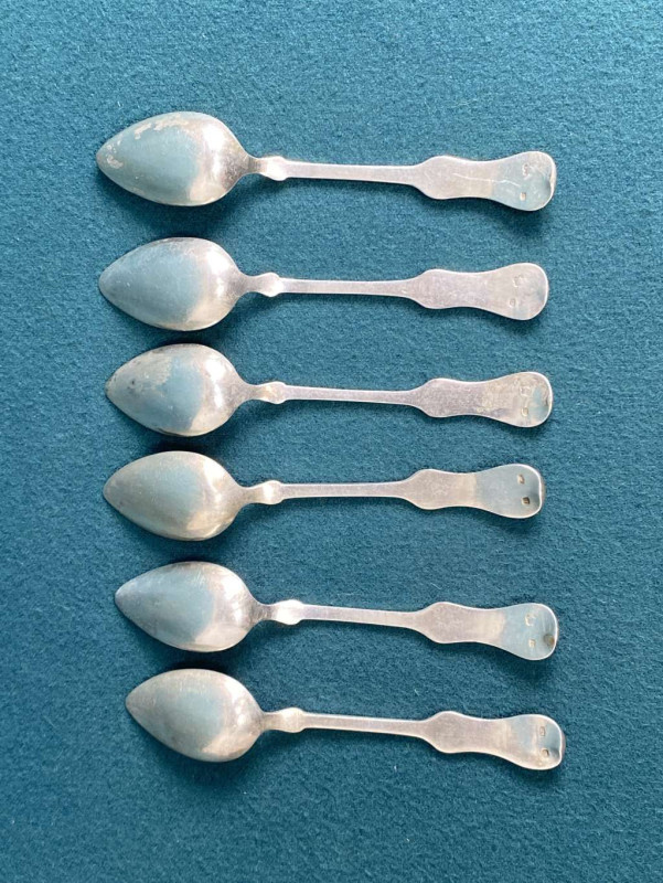 Strieborné čajové lyžičky , Diana ag 800 - 4