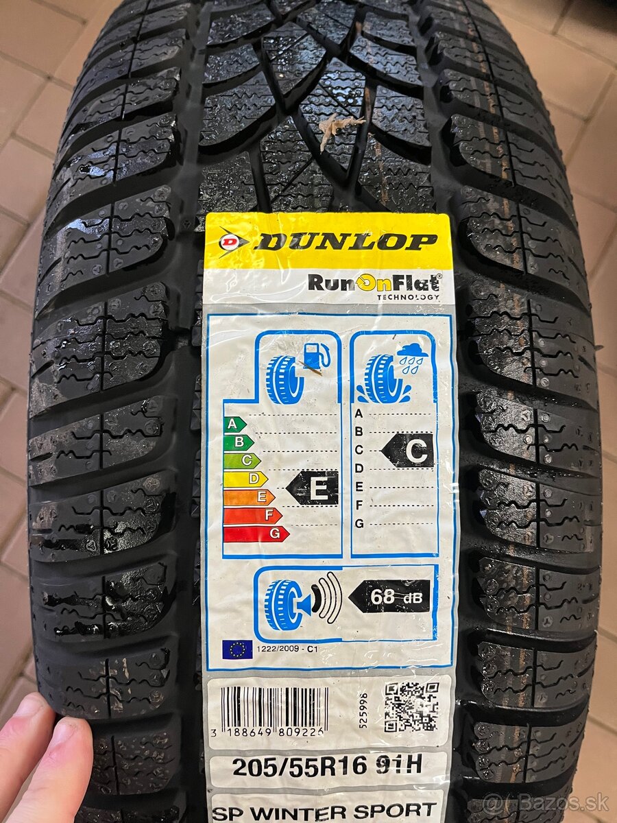 205/55R16 komplet zimné 2 kolesa Mb A/BDunlop - 4